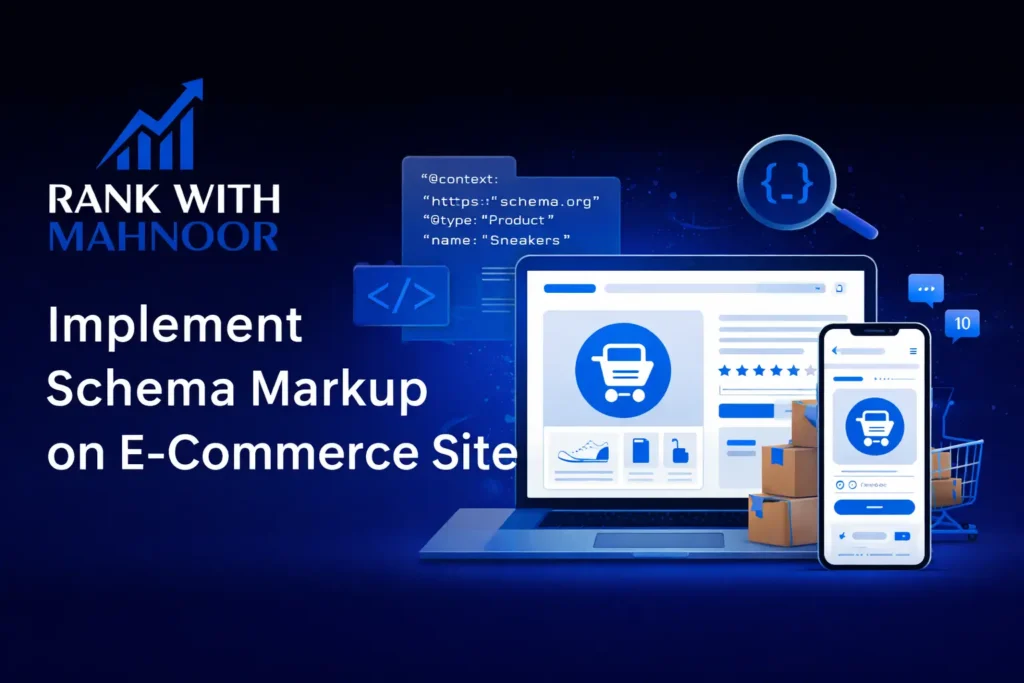 Implement Schema Markup on a Large E-Commerce Site - Rank With Mahnoor
