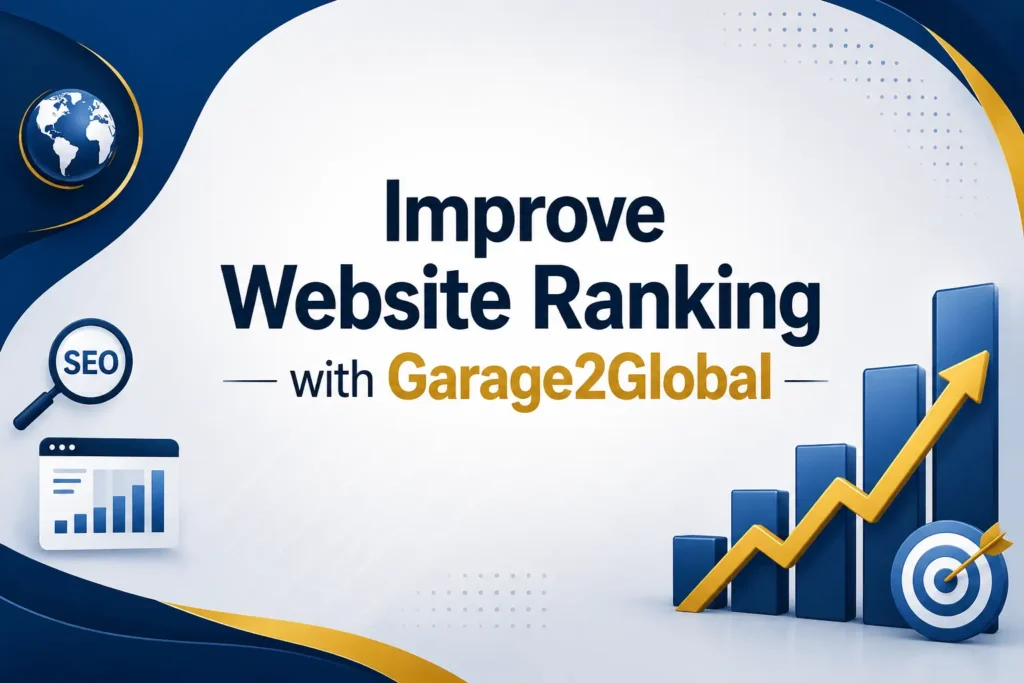 Improve Website Ranking with Garage2Global - rank with mahnoor