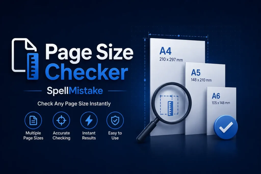 Page Size Checker SpellMistake
