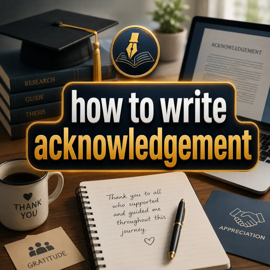 How to Write Acknowledgement
